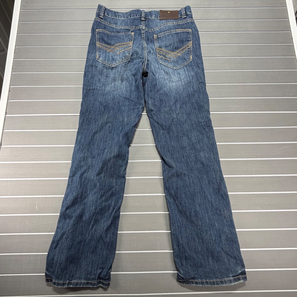 Cody James Core Mens Straight Leg Jeans Blue Medium Wash 31x32 Stretch Denim - Picture 8 of 10